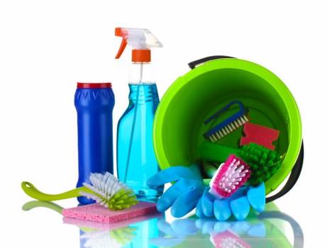 Office cleaning team maintaining a Westminster workplace reception area