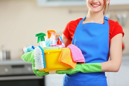 Cleaner preparing a Westminster home for a detailed clean