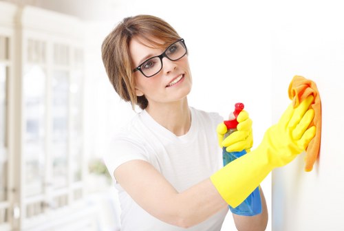 Deep cleaning a kitchen in a Westminster property