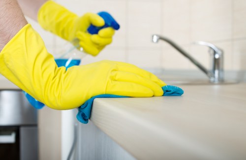 Oven cleaning service for a property in Westminster with tight access