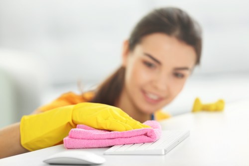 Local Westminster cleaners preparing a property for booking